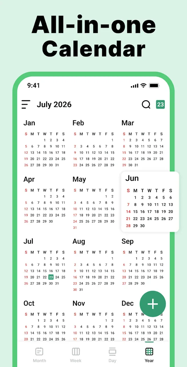Calendar 2026 screenshot 1