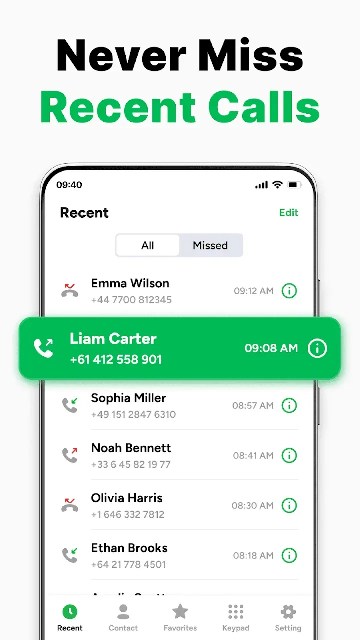 Contacts screenshot 2