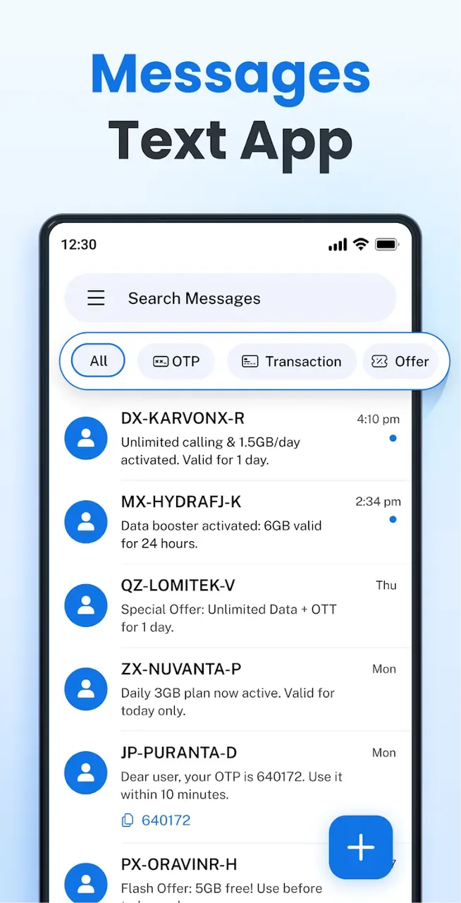 Messages - SMS Messenger screenshot 1