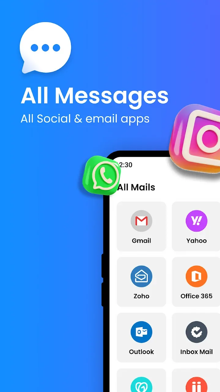 Messenger - All Social Apps screenshot 1