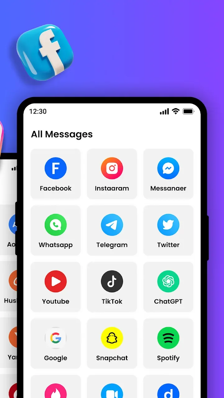 Messenger - All Social Apps screenshot 2